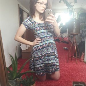 DEREK HEART pattern dress