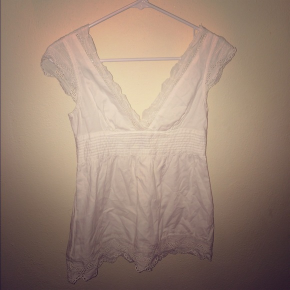 Gap White Baby Doll Top