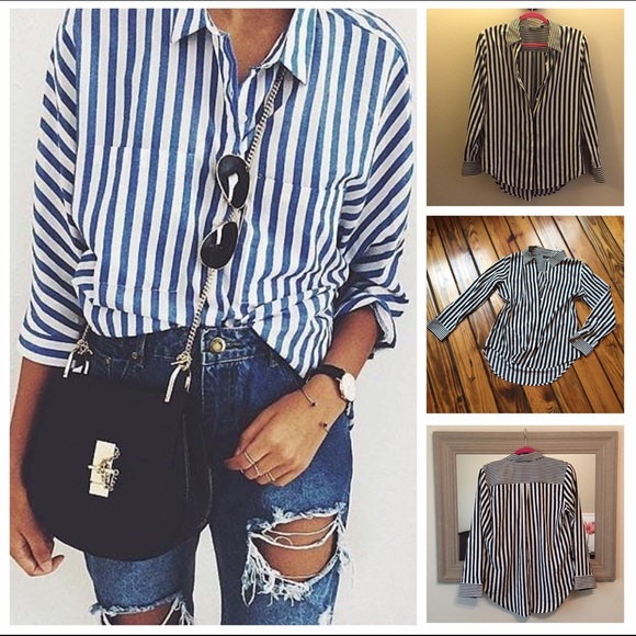Tops - Striped Blouse