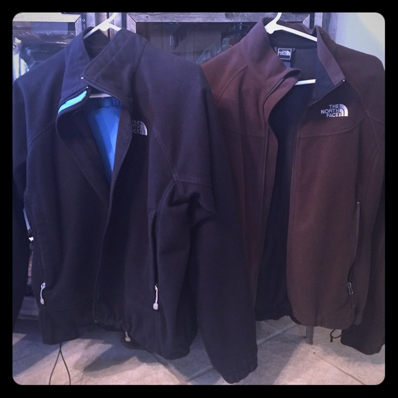 2 soft shell North Face jackets.