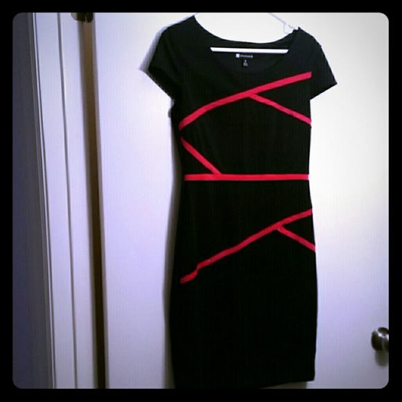 Black and red dress
