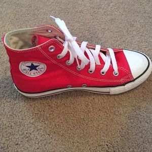Red High Top Converse