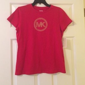 Michael Kors gold stud red T-shirt