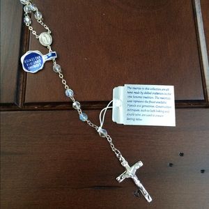 Crystal Sterling Rosary✝