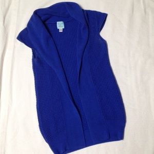 Cap sleeve cardigan