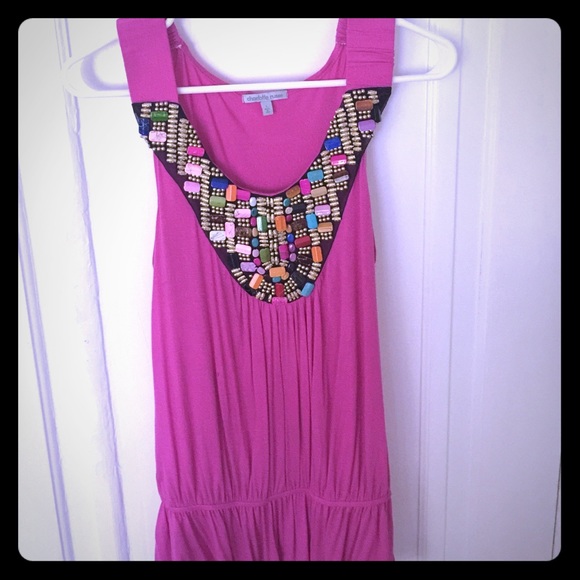 Pink dressy tank top