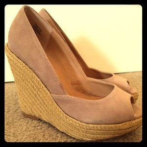 Marco Santi 'Taryn' Wedge Heels, Beige, Size 6.5