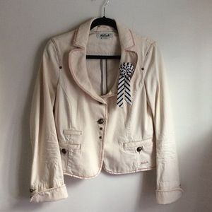 Cream jean jacket