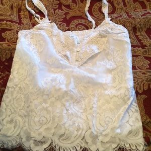 White lace tank top