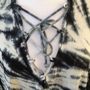 Urban Outfitters ecote' Black tye-dye top Urban Outfitters ecote' Black tye-dye top