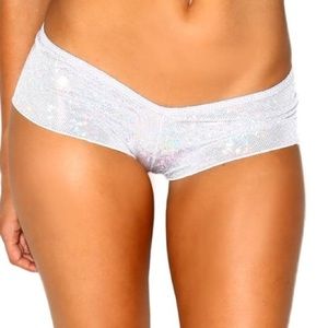 RAVE disco scrunch back shorts