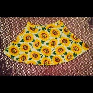 American Apparel Sunflower Circle Skirt