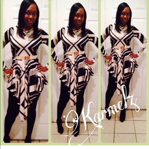 Dresses & Skirts - Asymmetrical print Dress