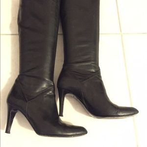 Buttery soft stretch-pull up leather boots