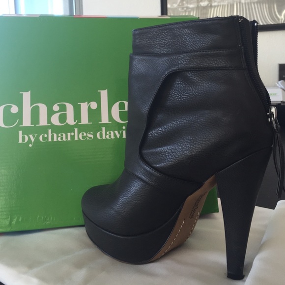 Platform ankle booties