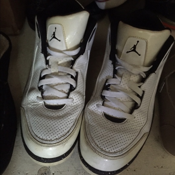 Size 10 white Jordan's