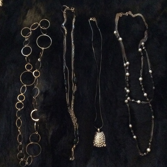 Bundle of four necklaces ( long lengths)