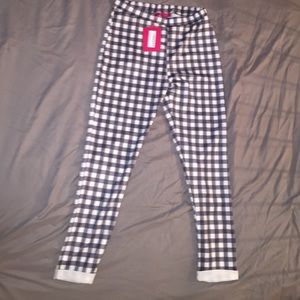 Gingham print pant