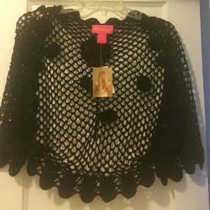 Betsey Johnson croche shrug