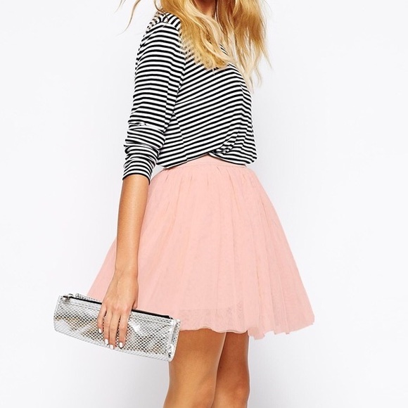 ASOS Cream Mini Prom Skirt