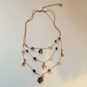 Betsey Johnson multi-strand necklace