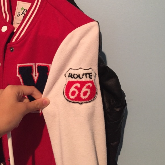 Red Varsity Style Jacket - Picture 2 of 2