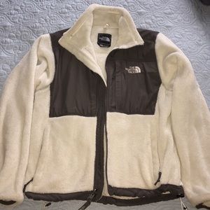 Off-white fuzzy north face