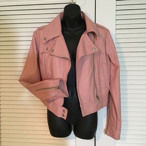 Pink Moto Jacket by Joujou
