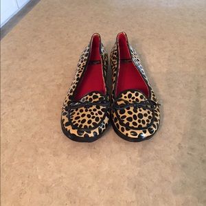 Leopard print rain shoes