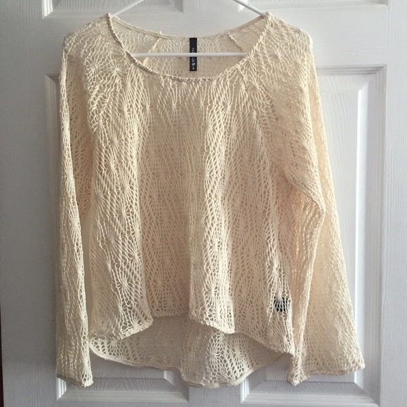 Cream lace top