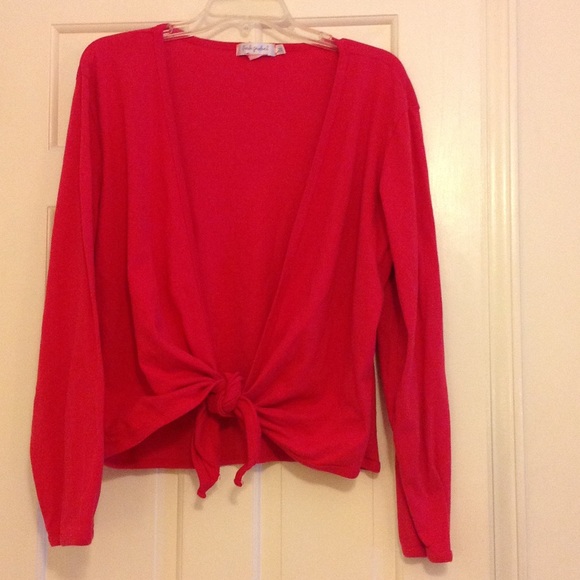 Cute cotton cardigan with front ties