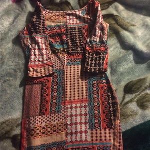 Bodycon pattern dress