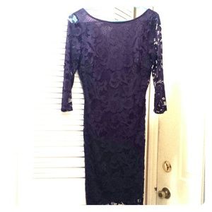 Mystic lace overlay dress