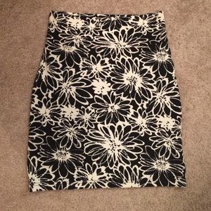 Floral Bodycon Skirt