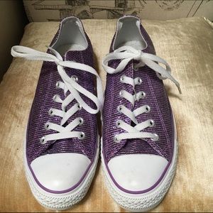 Purple Converse Women's 9 Chuck Taylor's