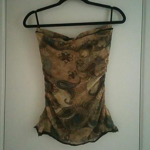 Beautiful strapless blouse