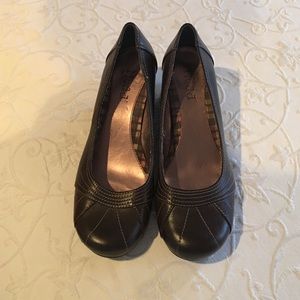 Mudd-Dark Brown Wedge Heel Shoes.