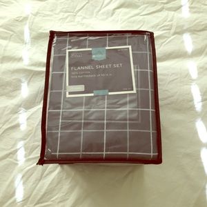 Target gray flannel sheet set