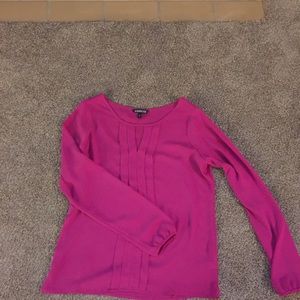 Pink express long sleeved top