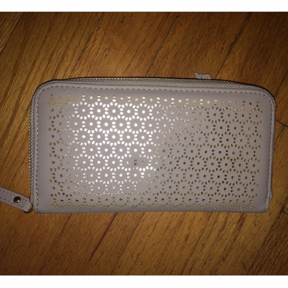 Urban Outfitters Grey and Gold Wallet