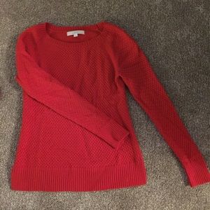 Red loft sweater