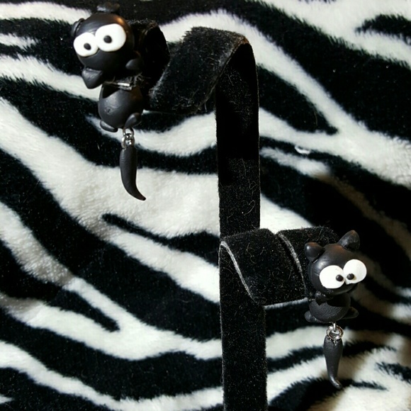 Cute Black Cat Earrings