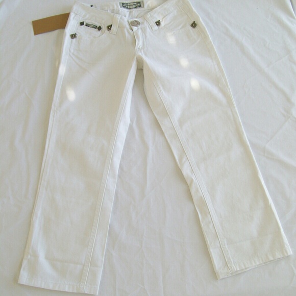 NWT European brand Dsquared2 pure white denim