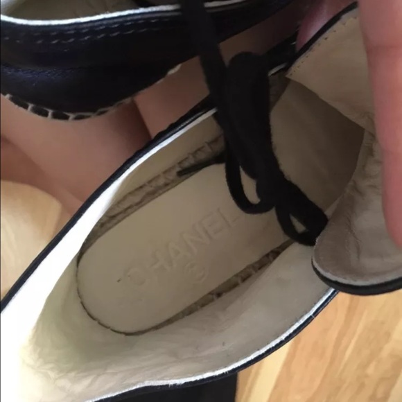 Chanel high top espadrilles black size 36 - Picture 3 of 4
