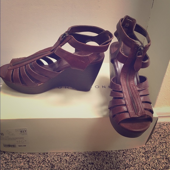 ❌🚫SOLD! Vegan Brown Wedges!🚫❌