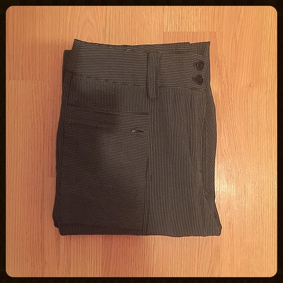 {City DKNY} Pinstriped Black Pants, 4 - Picture 1 of 4