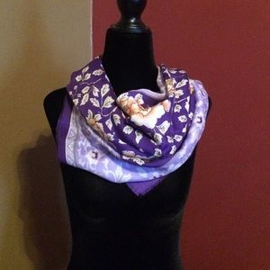  vintage purple floral scarf. Made in Japan vintage purple floral scarf. Made in Japan