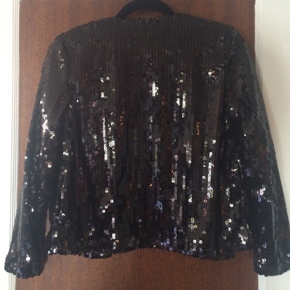 Cropped sequin jacket - Picture 2 of 2
