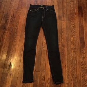 7 for all mankind high waist skinny jean