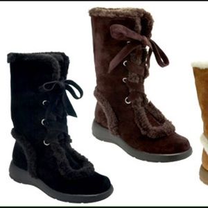 AEROSOLES 7 Black Squishing Trip Snow Boots, EUC